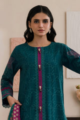 Zellbury Unstitched 3 Piece Lawn Vol-06 Suit-WUS26E30573