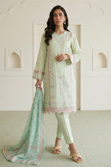 Zellbury Unstitched 3 Piece Lawn Vol-07 Suit-WUS26E30653