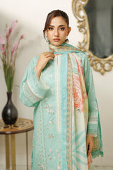 Zellbury Unstitched 3 Piece Lawn Vol-07 Suit-WUS26E30845