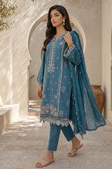 Zellbury Unstitched 3 Piece Lawn Vol-07 Suit-WUS26E30905