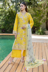Zellbury Unstitched 3 Piece Lawn Vol-07 Suit-WUS26E34088