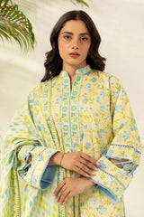 Zellbury Unstitched 2 Piece Lawn Vol-03 Suit-WUS26X20401