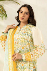 Zellbury Unstitched 3 Piece Digital Printed Lawn Suit-WUS26X30417
