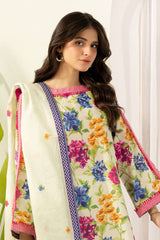 Zellbury Unstitched 3 Piece Digital Printed Lawn Suit-WUS26X30419