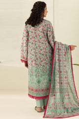 Zellbury Unstitched 3 Piece Digital Printed Lawn Suit-WUS26X30477