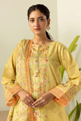 Zellbury Unstitched 3 Piece Digital Printed Lawn Suit-WUS26X30486