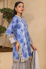 Zellbury Unstitched 3 Piece Lawn Suit-WUS-30492