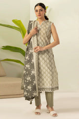 Zellbury Unstitched 3 Piece Digital Printed Lawn Suit-WUS26X30549