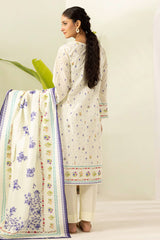 Zellbury Unstitched 3 Piece Digital Printed Lawn Suit-WUS26X30552