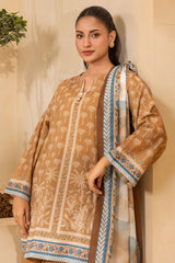 Zellbury Unstitched 3 Piece Digital Printed Lawn Suit-WUS26X30675