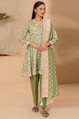 Zellbury Unstitched 3 Piece Digital Printed Lawn Suit-WUS26X30683