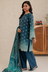 Zellbury Unstitched 3 Piece Lawn Edit 3 Suit-WUS26X30686