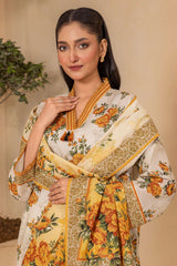 Zellbury Unstitched 3 Piece Digital Printed Lawn Suit-WUS26X30747