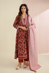 Zellbury Unstitched 3 Piece Lawn Edit 5 Suit-WUS26X30820