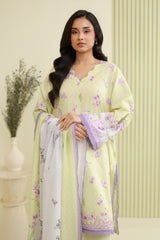 Zellbury Unstitched 3 Piece Lawn Edit 5 Suit-WUS26X30828