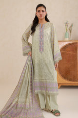 Zellbury Unstitched 3 Piece Lawn Edit 3 Suit-WUS26X30875