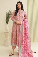 Zellbury Unstitched 3 Piece Lawn Edit 3 Suit-WUS26X30878