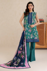 Zellbury Unstitched 3 Piece Lawn Edit 5 Suit-WUS26X30897