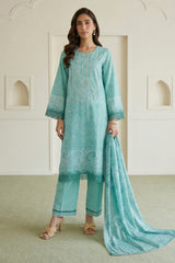 Zellbury Unstitched 3 Piece Lawn Edit 6 Suit-WUS26X30954