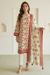 Zellbury Unstitched 3 Piece Lawn Edit 5 Suit-WUS26X31084