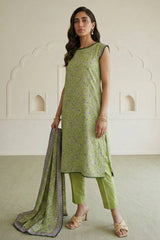 Zellbury Unstitched 3 Piece Lawn Edit 6 Suit-WUS26X31086