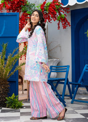 Daily Chic - Ahlam By Safa Textile Stitched 1 Piece Summer Shirt-Whimsical Bliss