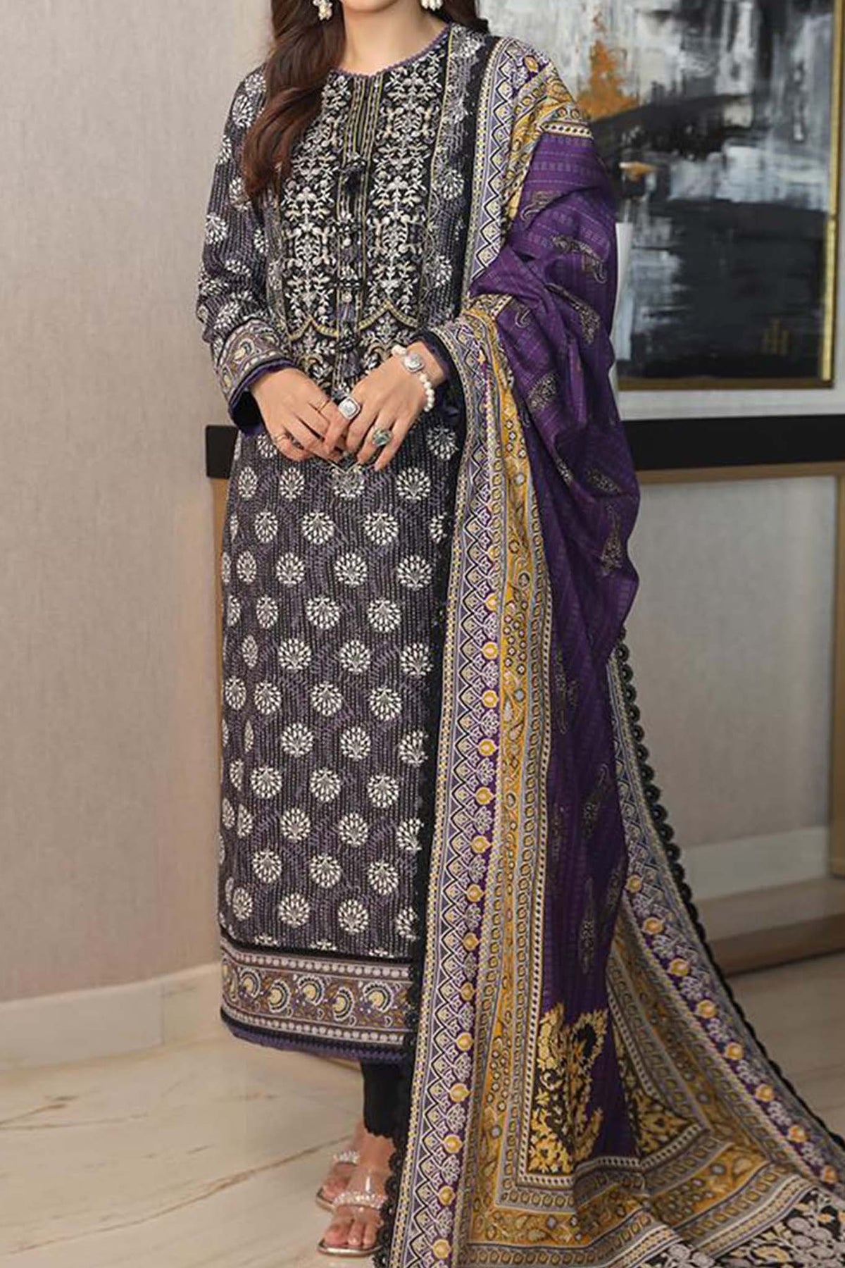 Aira by Asim Jofa Unstitched 3 Piece Eid Collection'2023-AJAI-39