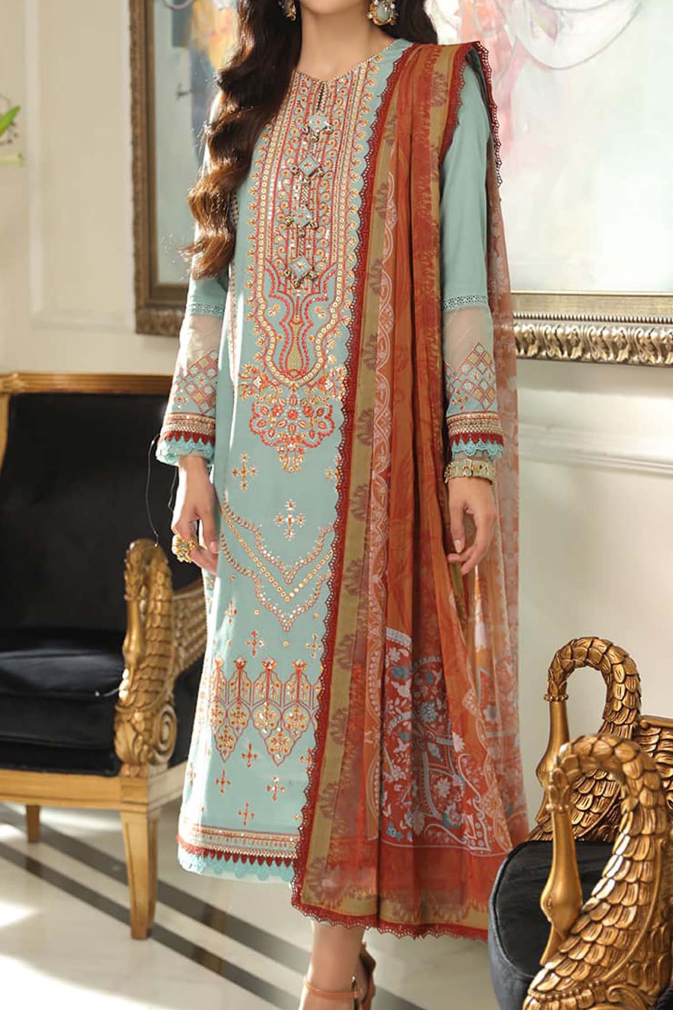 Aira by Asim Jofa Unstitched 3 Piece Eid Collection'2023-AJAI-37