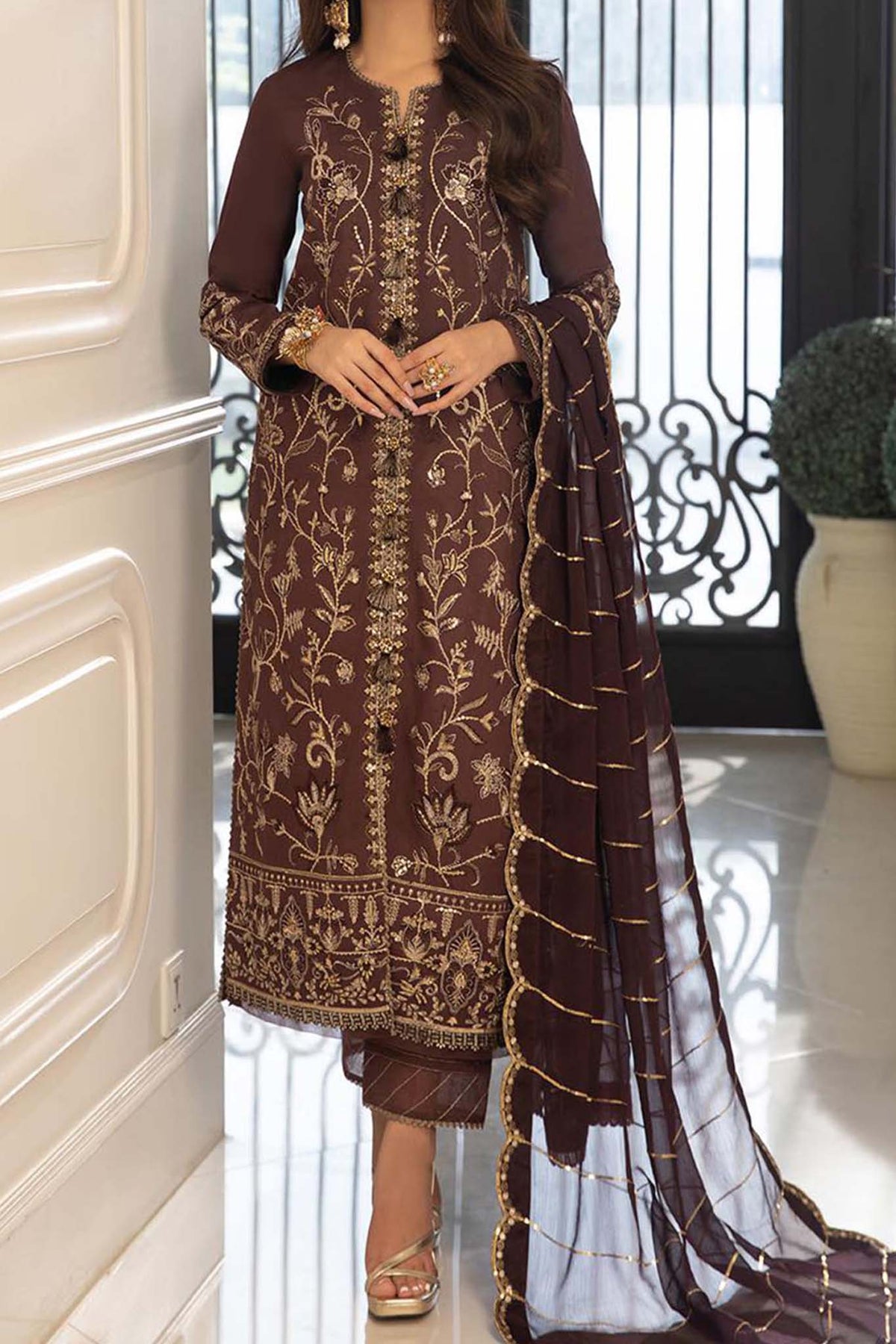 Aira by Asim Jofa Unstitched 3 Piece Eid Collection'2023-AJAI-23