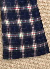 Sprinkles Stitched 1 Piece Summer Bottoms Kids Collection'2025-Multi Checkered Plaid Pants Straight Trouser