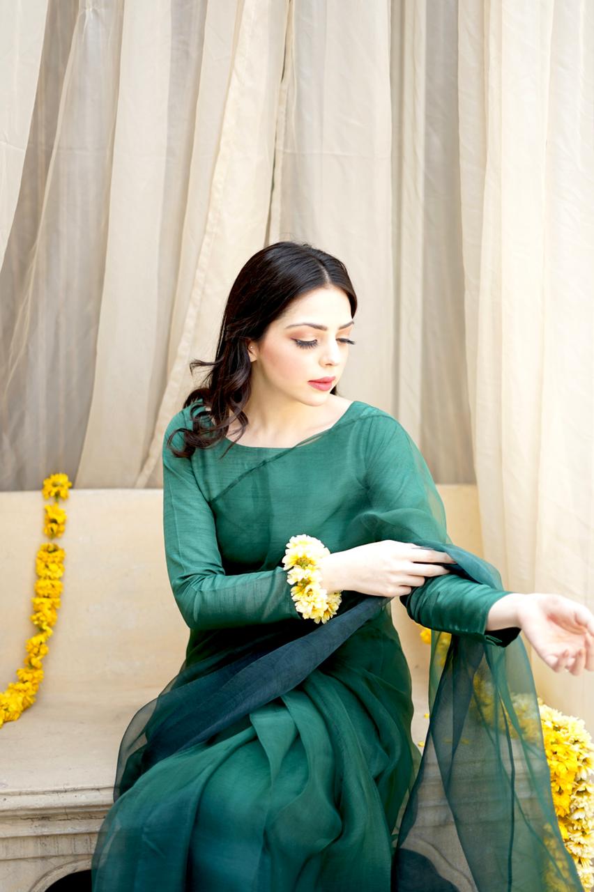 Pashma Khan Stitched Luxury Saree Collection'2025-Zárgul