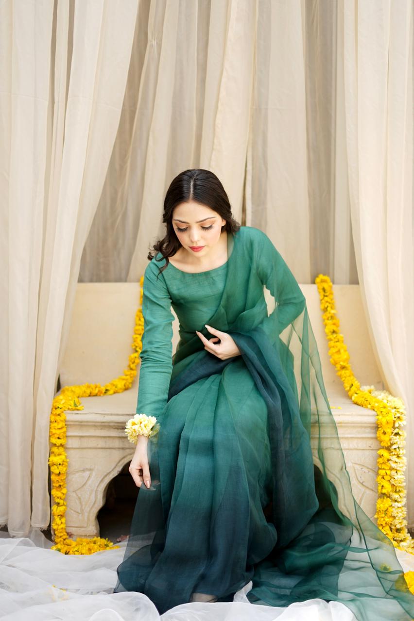 Pashma Khan Stitched Luxury Saree Collection'2025-Zárgul