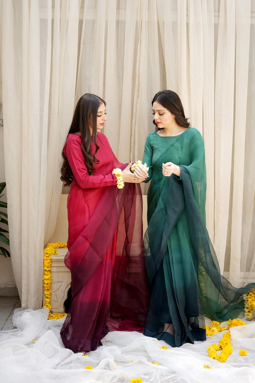Pashma Khan Stitched Luxury Saree Collection'2025-Zárgul