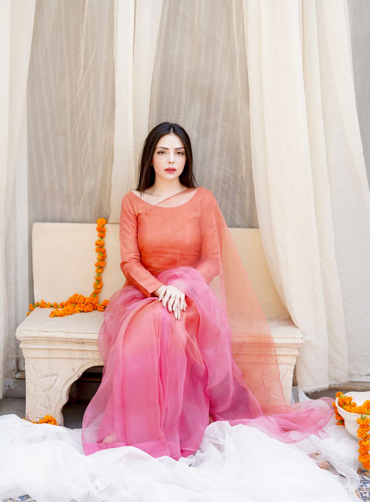 Pashma Khan Stitched Luxury Saree Collection'2025-Gendá