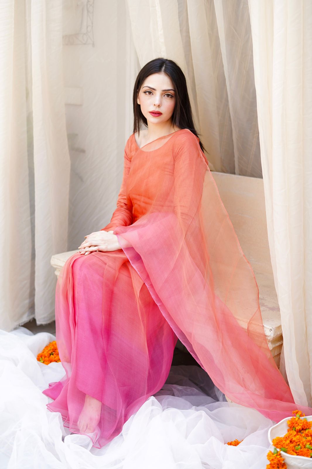 Pashma Khan Stitched Luxury Saree Collection'2025-Gendá