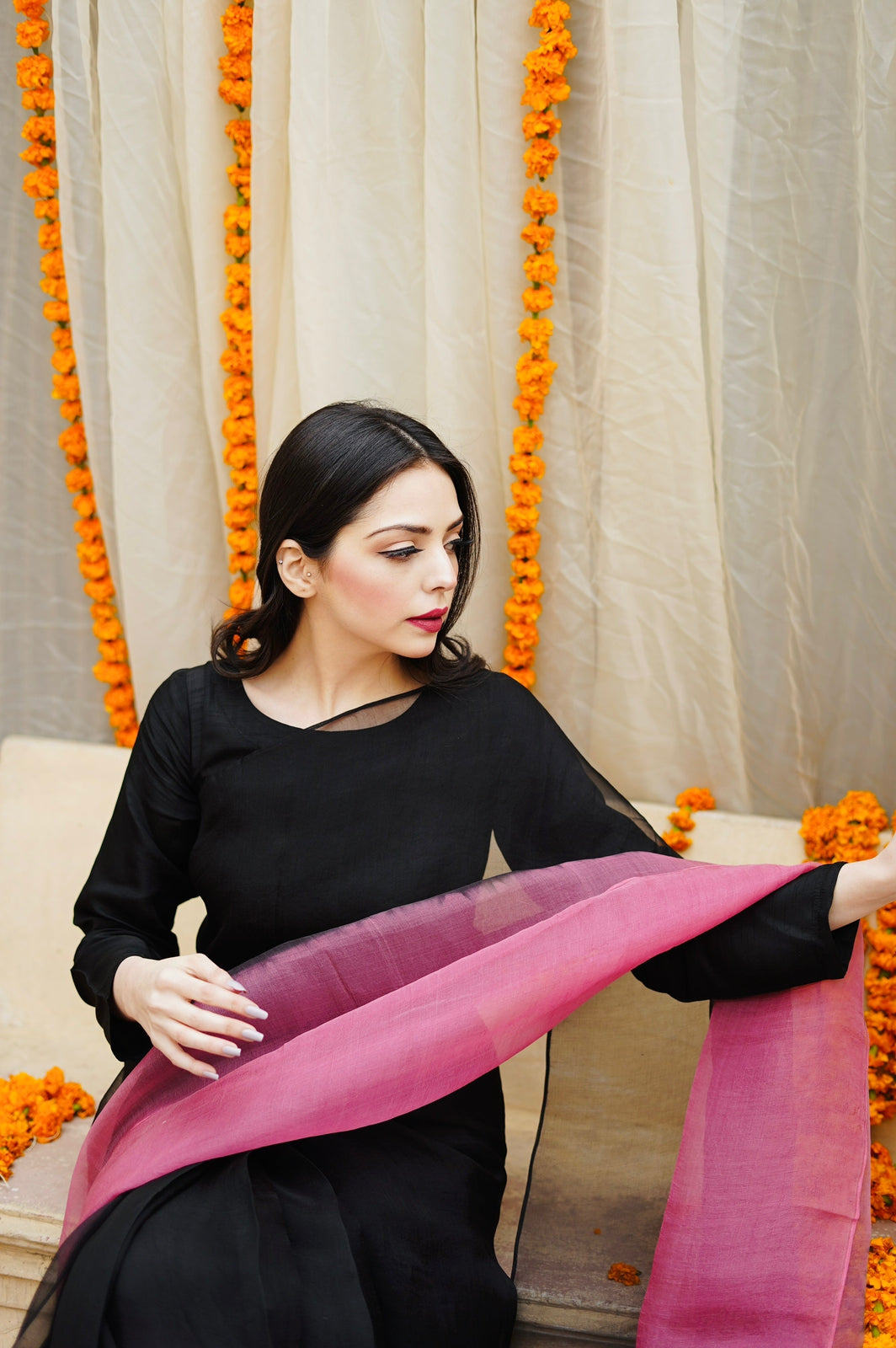 Pashma Khan Stitched Luxury Saree Collection'2025-Nighát