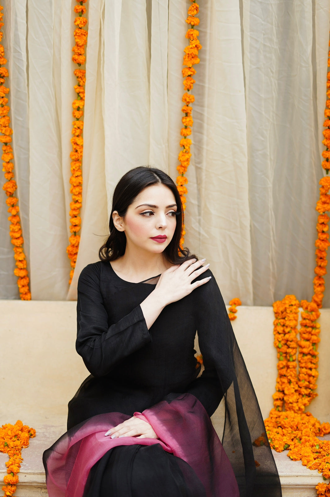 Pashma Khan Stitched Luxury Saree Collection'2025-Nighát