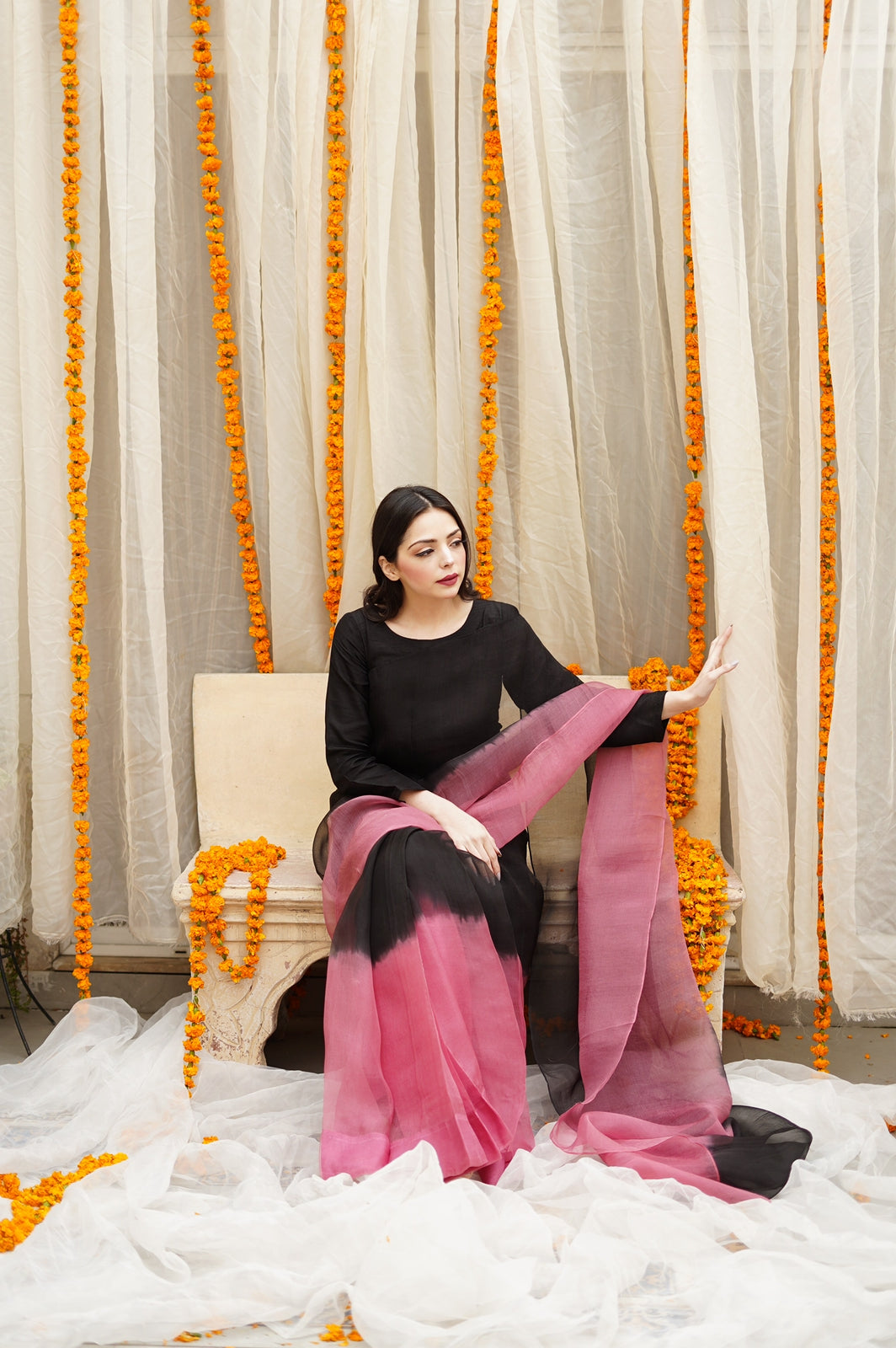Pashma Khan Stitched Luxury Saree Collection'2025-Nighát