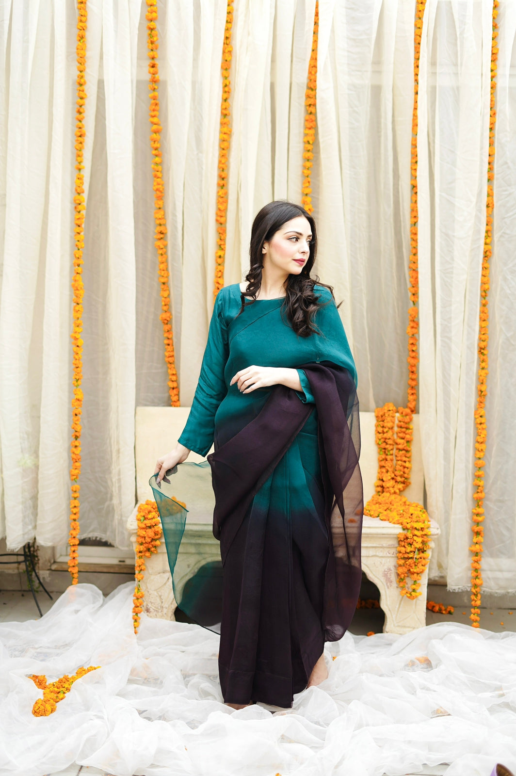 Pashma Khan Stitched Luxury Saree Collection'2025-Noór