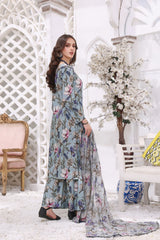 Feathers Unstitched 3 Piece Summer Collection-RIJA-FT200