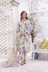 Feathers Unstitched 3 Piece Summer Collection-CYEDA-FT201