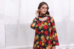 Feathers Unstitched 3 Piece Summer Collection-BEHLOL-FT204