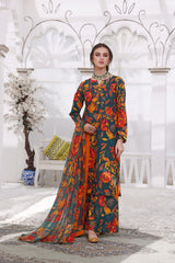 Feathers Unstitched 3 Piece Summer Collection-IRSA-FT207