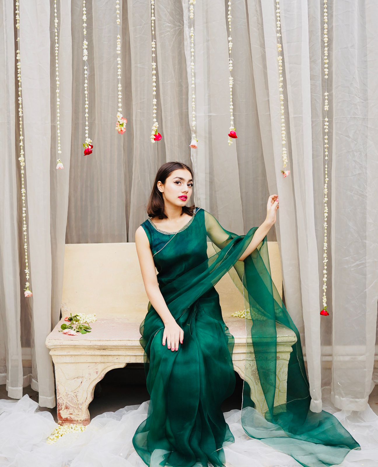 Pashma Khan Stitched Luxury Saree Collection'2025-Dilrubá