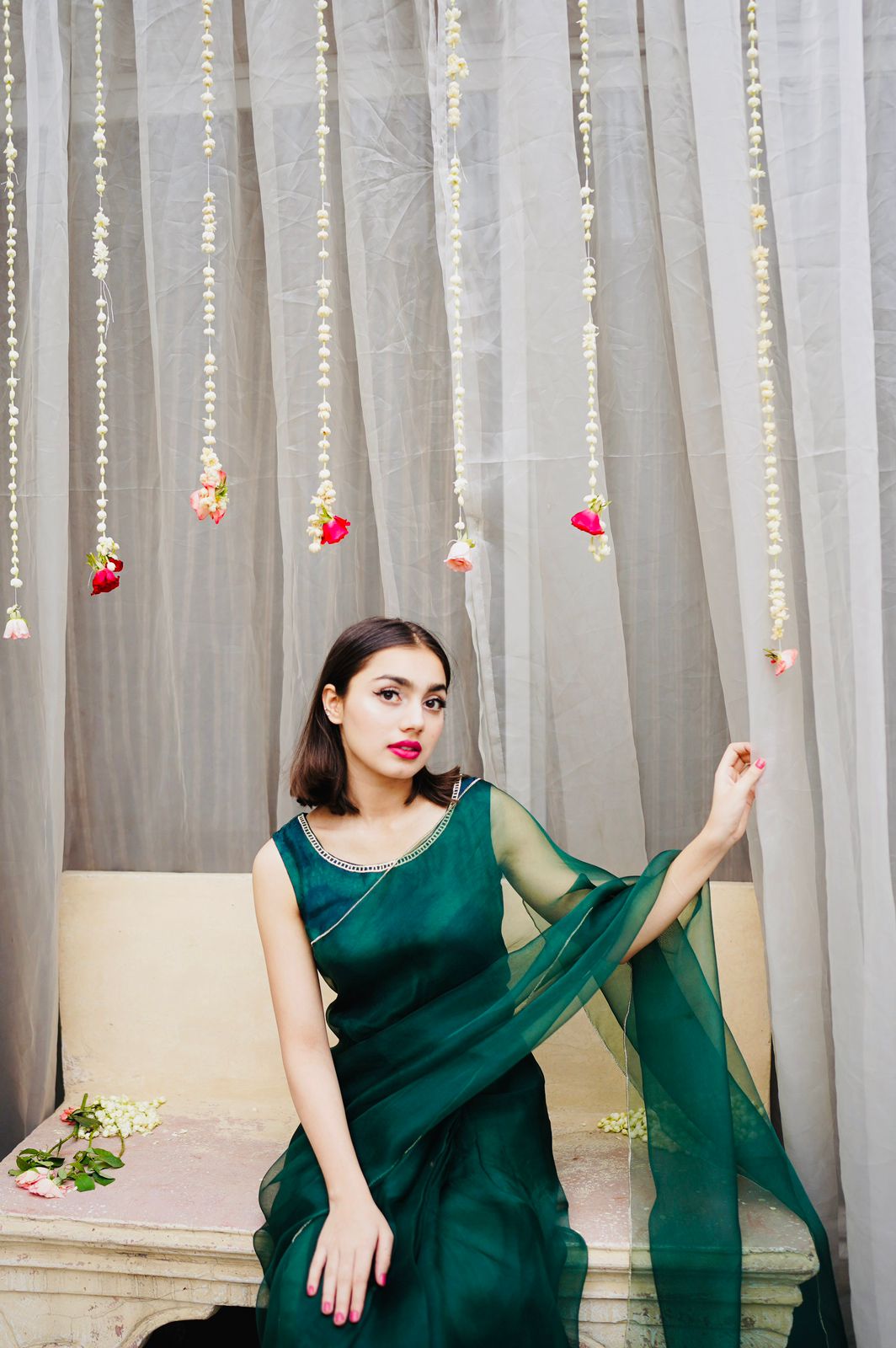 Pashma Khan Stitched Luxury Saree Collection'2025-Dilrubá