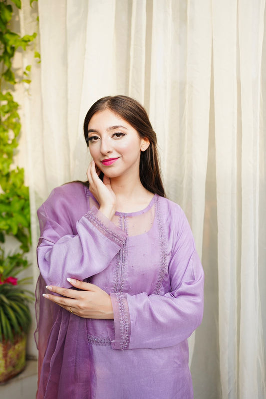 Pashma Khan Semi Formals Collection'2025-Máuve