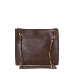 CROCODILE TOTE CHOCO - Bag X