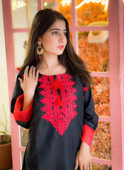 Zaib E Hoor SPECIAL EMBROIDERY BLACK 2PCS