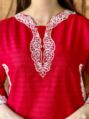 Zaib E Hoor Cutwork Stitched 2p Suit