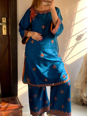 Desi Core Embroidery 2Pcs Stitched - zaibehoor